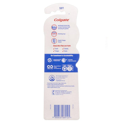 Colgate 360 Whole Mouth Clean Compact Head Toothbrush Soft 2pk