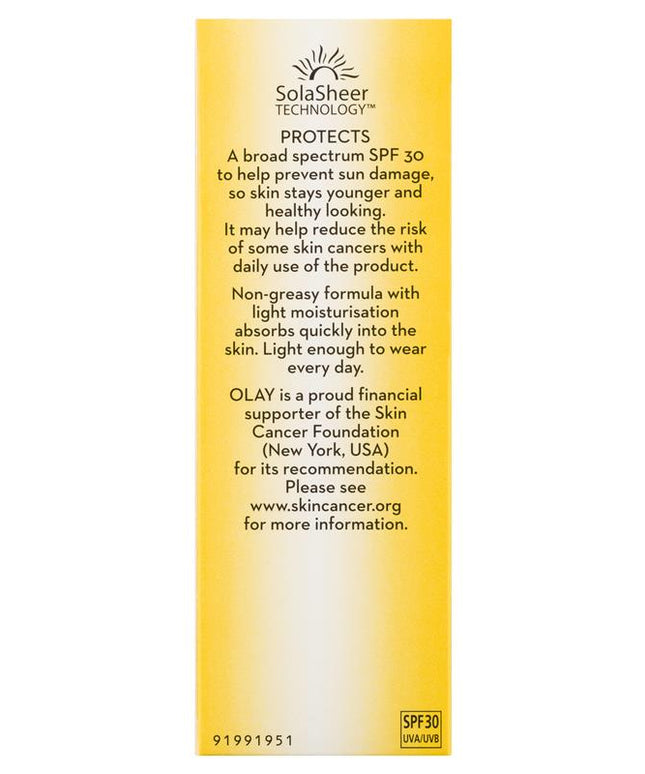 Olay Complete Defence Daily UV Moisturising Lotion Sensitive SPF 30 75mL