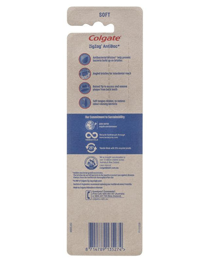 Colgate Zig Zag Deep Interdental Clean Toothbrush Flex Soft Value 3 Pack