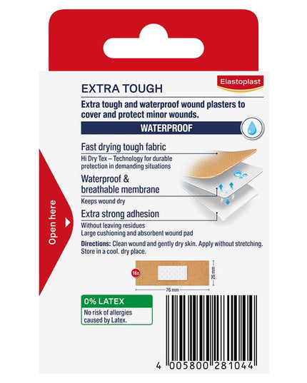 Elastoplast 48598 Heavy Fabric Waterproof 16 Pack
