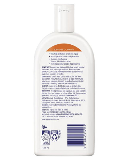 Ego Sunsense Comfort SPF 50+ 250ml