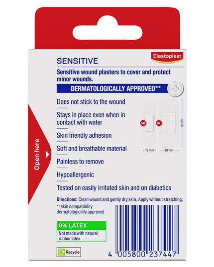 Elastoplast 46041 Sensitive Strips Assorted Pack 20