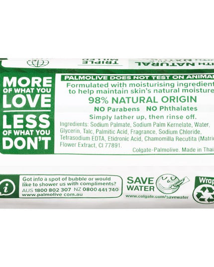 Palmolive Naturals Balanced & Mild Bar Soap Chamomile Extracts 4 x 90g