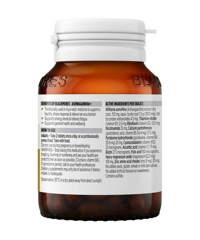 Blackmores Ashwagandha + 60 Tablets