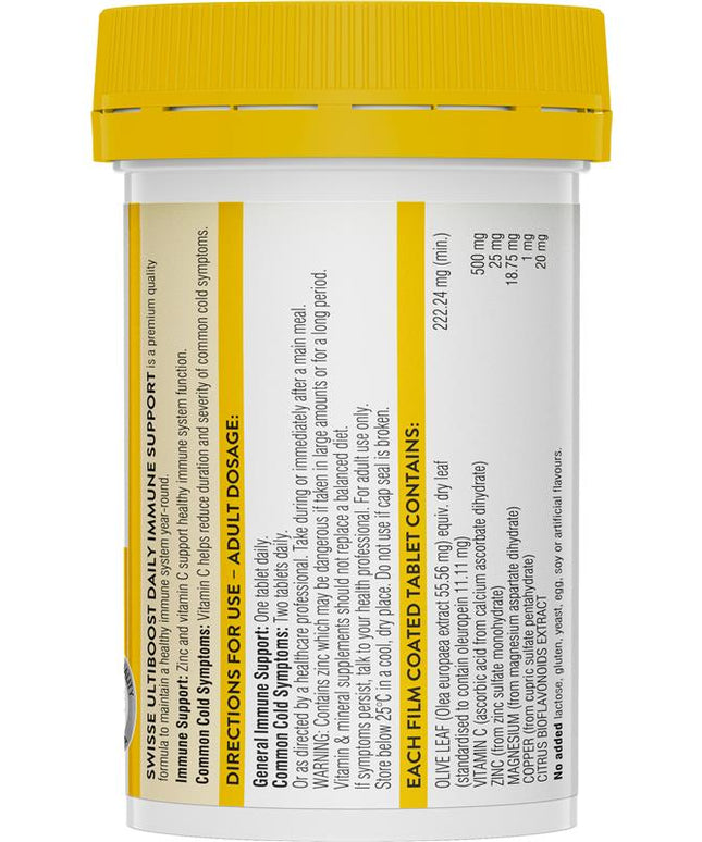 Swisse Daily Immune Support 60 Tablets