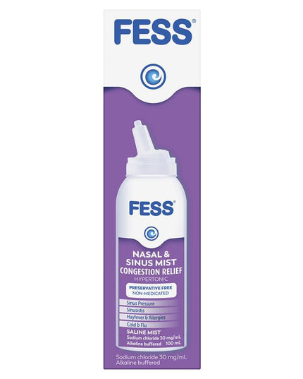 Fess Nasal & Sinus Saline Mist 100ml
