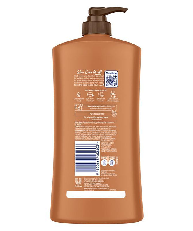 Vaseline Intensive Care Body Lotion Cocoa Glow 750ml