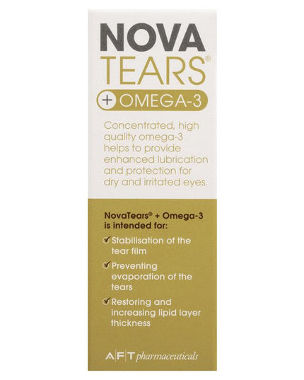 Nova Tears + Omega3 Preservative Free Lubricating Eye Drops 3ml