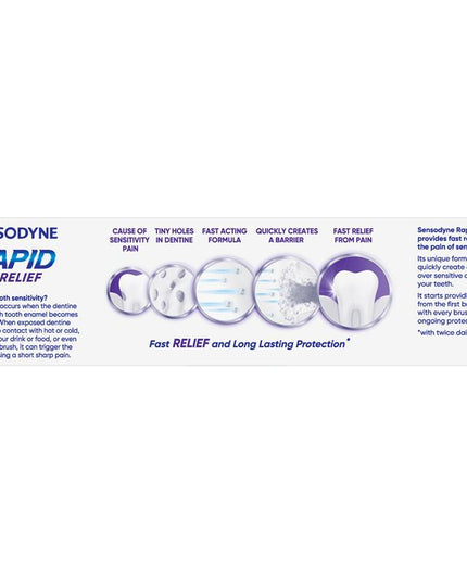 Sensodyne Sensitive Teeth Pain Rapid Relief Toothpaste 100g