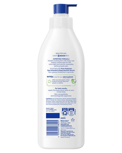 NIVEA Express Hydration Body Lotion Moisturiser 400ml