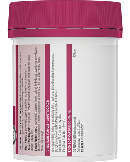 Swisse Ultiboost Co Enzyme Q10 150mg 180 Capsules