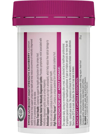 Swisse Cranberry 25000mg 30 Capsules