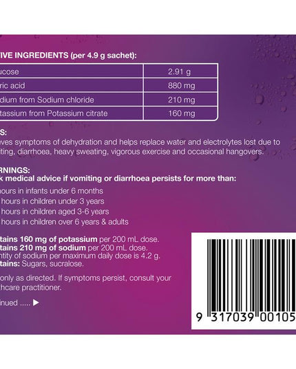 Hydralyte Powder Apple Blackcurrant 5g X 10