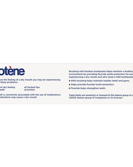 Biotene Dry Mouth Relief Fluoride Toothpaste Fresh Mint 120g