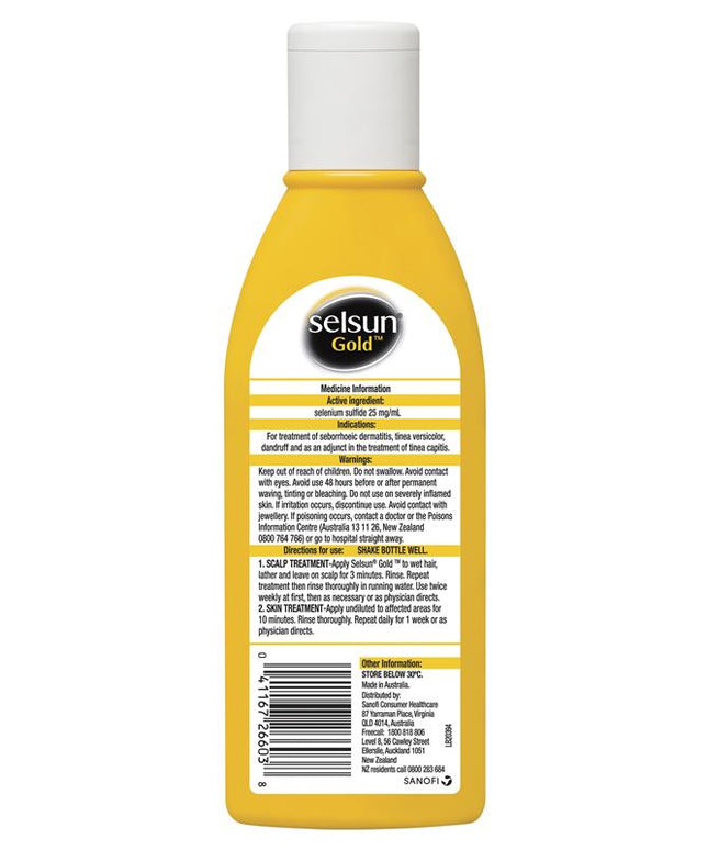 Selsun Gold Anti Dandruff Shampoo Treatment 200mL