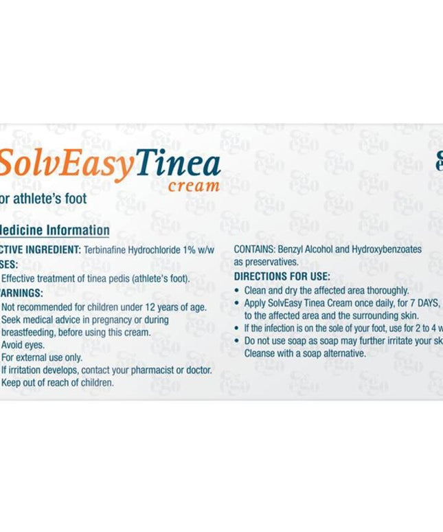 Solveasy Tinea Cream For Athlete's Foot 30g