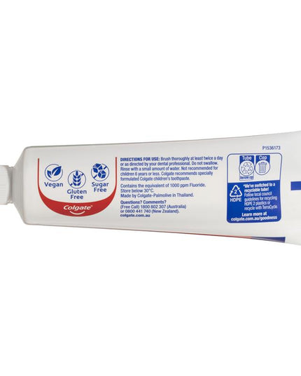 Colgate Toothpaste Triple Action Cavity Protection Fluoride Original Mint 110g