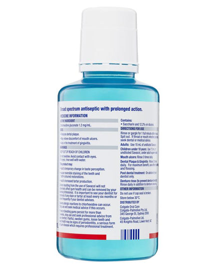 Colgate Savacol Mouthwash Fresh Mint 300mL