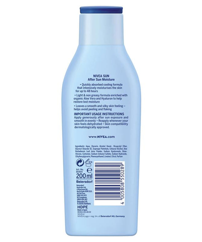 NIVEA Sun Moisturising After Sun Lotion Aloe Vera 200ml