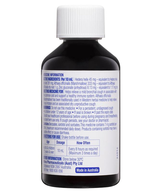 DURO-TUSS Lingering Cough Liquid Immune Support Blackberry & Vanilla 200mL