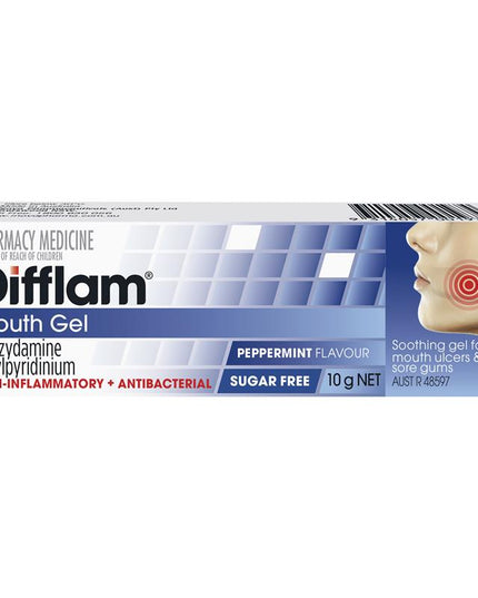 Difflam Anti-inflammatory Mouth Gel Peppermint 10g