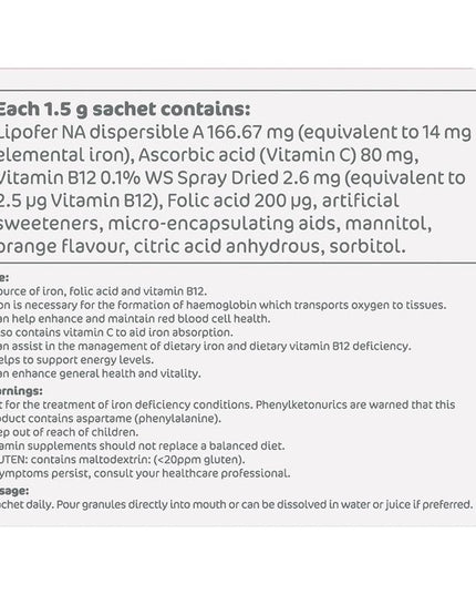 Ferro Sachet 28 x 1.5g Sachets