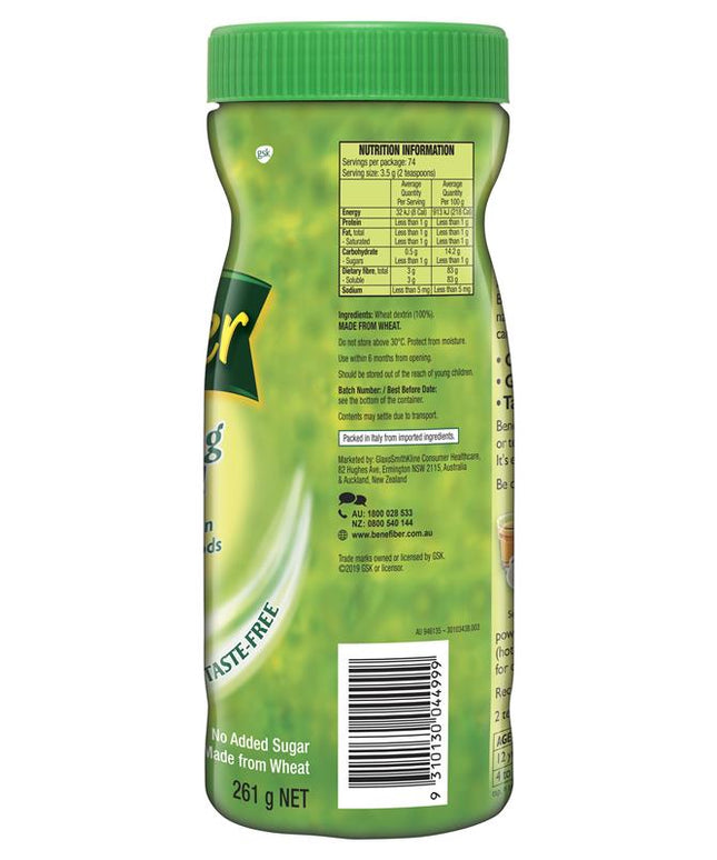 Benefiber Natural Fibre Supplement 74 Serves 261g