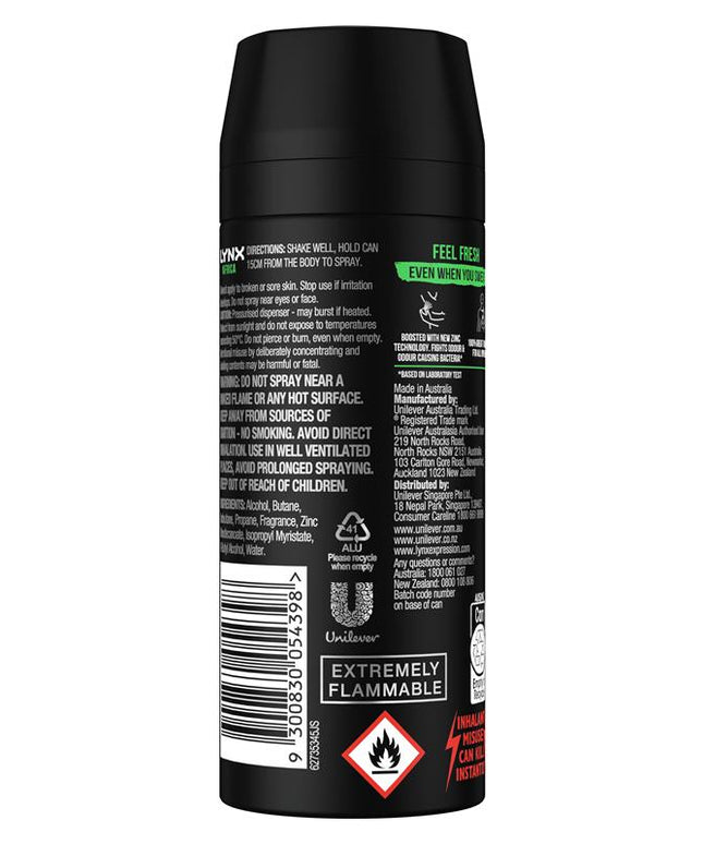 Lynx Deodorant Africa 165ml