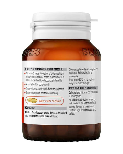Blackmores Vitamin D3 1000IU 60 Capsules