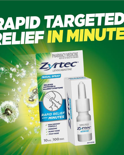 Zyrtec Antihistamine Hayfever & Allergy Nasal Spray 10mL