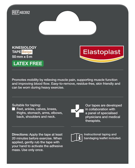 Elastoplast Kinesiology Tape Beige 5cm x 5m 1 Roll