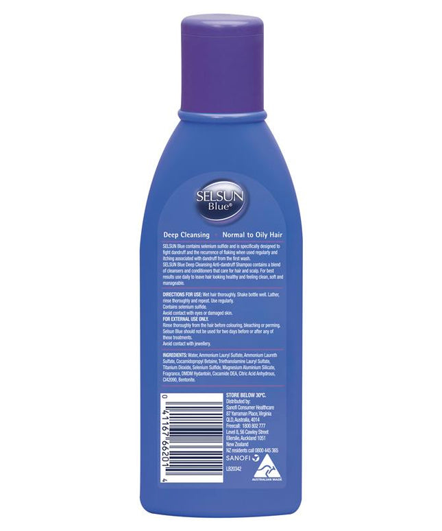 Selsun Blue Anti Dandruff Shampoo Deep Cleansing 200mL