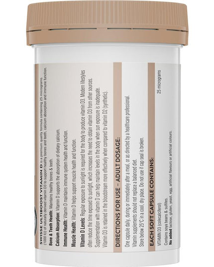 Swisse Vitamin D 250 Capsules