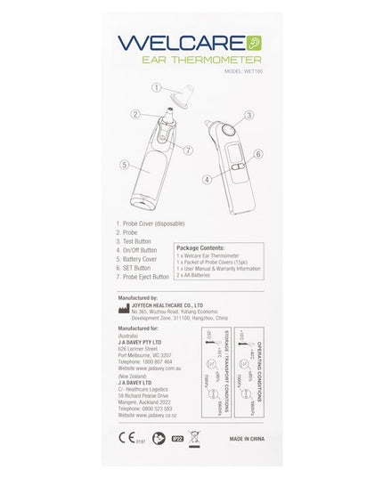 Welcare 2 In 1 Ear Thermometer
