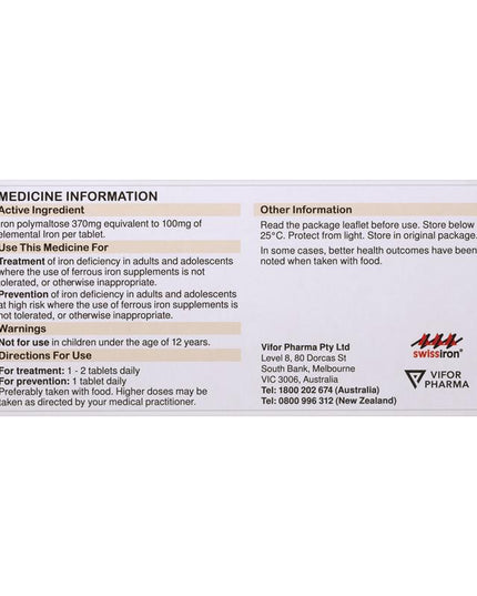 Maltofer Oral Iron 100mg 30 Tablets