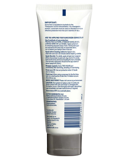 Cancer Council SPF 50+ Active 110ml Tube