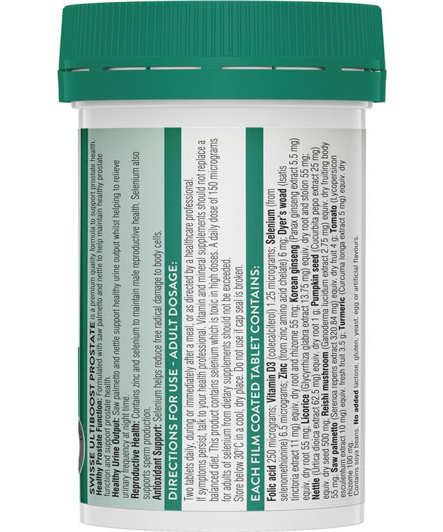Swisse Ultiboost Prostate 50 Tablets