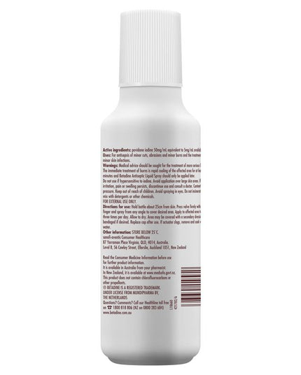 Betadine Antiseptic Liquid Spray 75mL