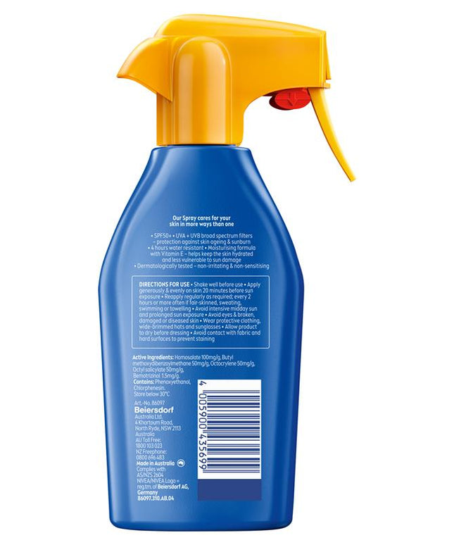 NIVEA Sun Protect & Moisture SPF50+ Sunscreen Trigger 300ml