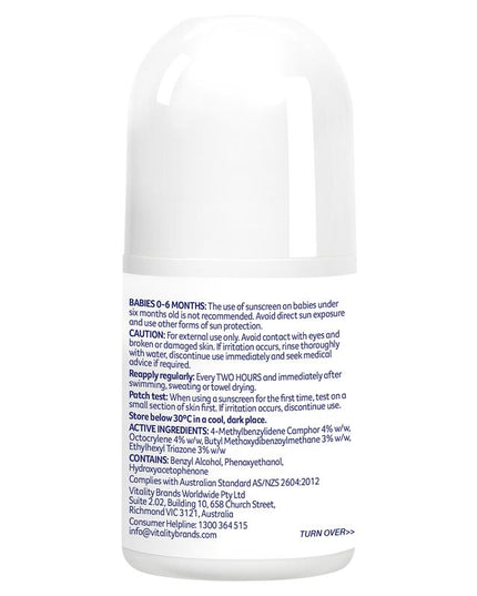 Cancer Council SPF 50+ Kids 75ml Roll On