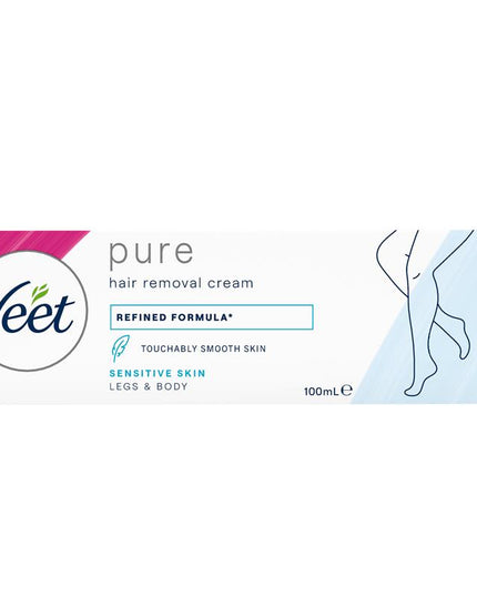 Veet Pure Hair Removal Cream Legs And Body Sensitive Skin 100ml