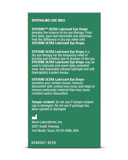 Systane Ultra Lubricant Eye Drops 10ml