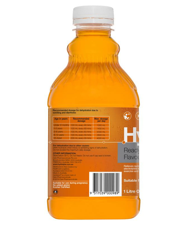 Hydralyte Liquid Orange 1Litre