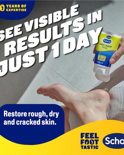 Scholl Eulactol Foot Heel Balm Gold 120ml - Rough Dry or Cracked Skin
