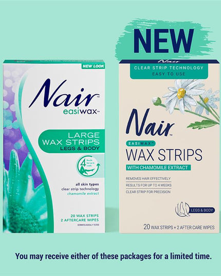 Nair Easiwax Wax Strips 20 Large