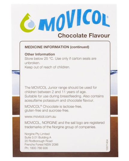Movicol Adult Chocolate 30 Sachets