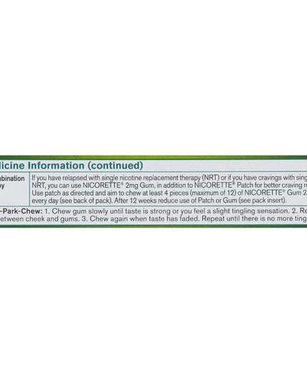 Nicorette Quit Smoking Regular Strength Nicotine Gum Classic 30 Pack