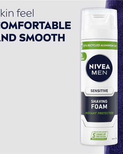 NIVEA MEN Sensitive Shaving Foam Instant Protection 200ml