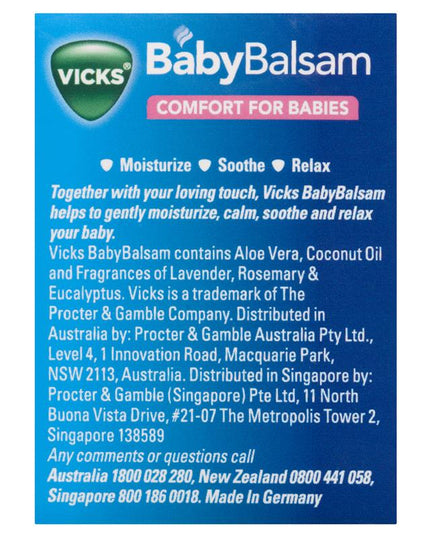 Vicks Vaporub Baby Balsam 100g