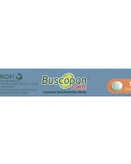 Buscopan Forte Stomach Cramps Pain Relief 20mg Tablets 10 Pack